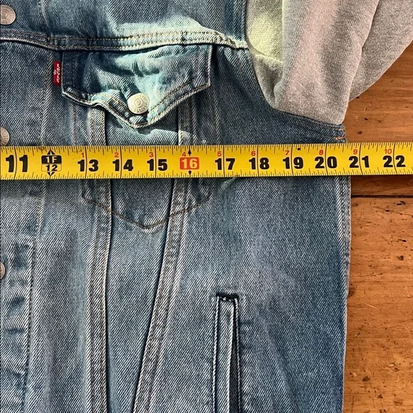 Levi’s Hybrid Hoodie men’s trucker jacket S - Picture 8 of 9
